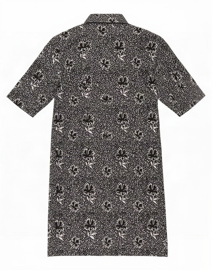 ELENA MIRO Abito a trapezio da donna UK 14 Medio Nero floreale