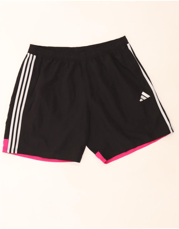 Pantaloncini sportivi Adidas Aeroready Slim Fit da uomo 2XL Poliestere color block nero