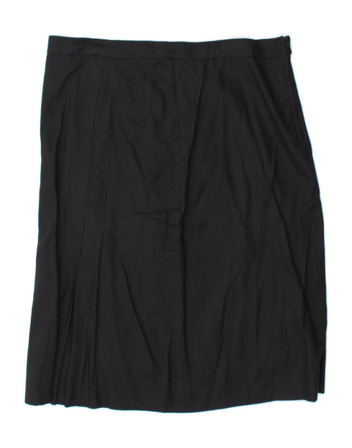 VINTAGE Womens A-Line Skirt W34 Large  Black Vintage Vintage and Second-Hand Vintage from Messina Hembry 