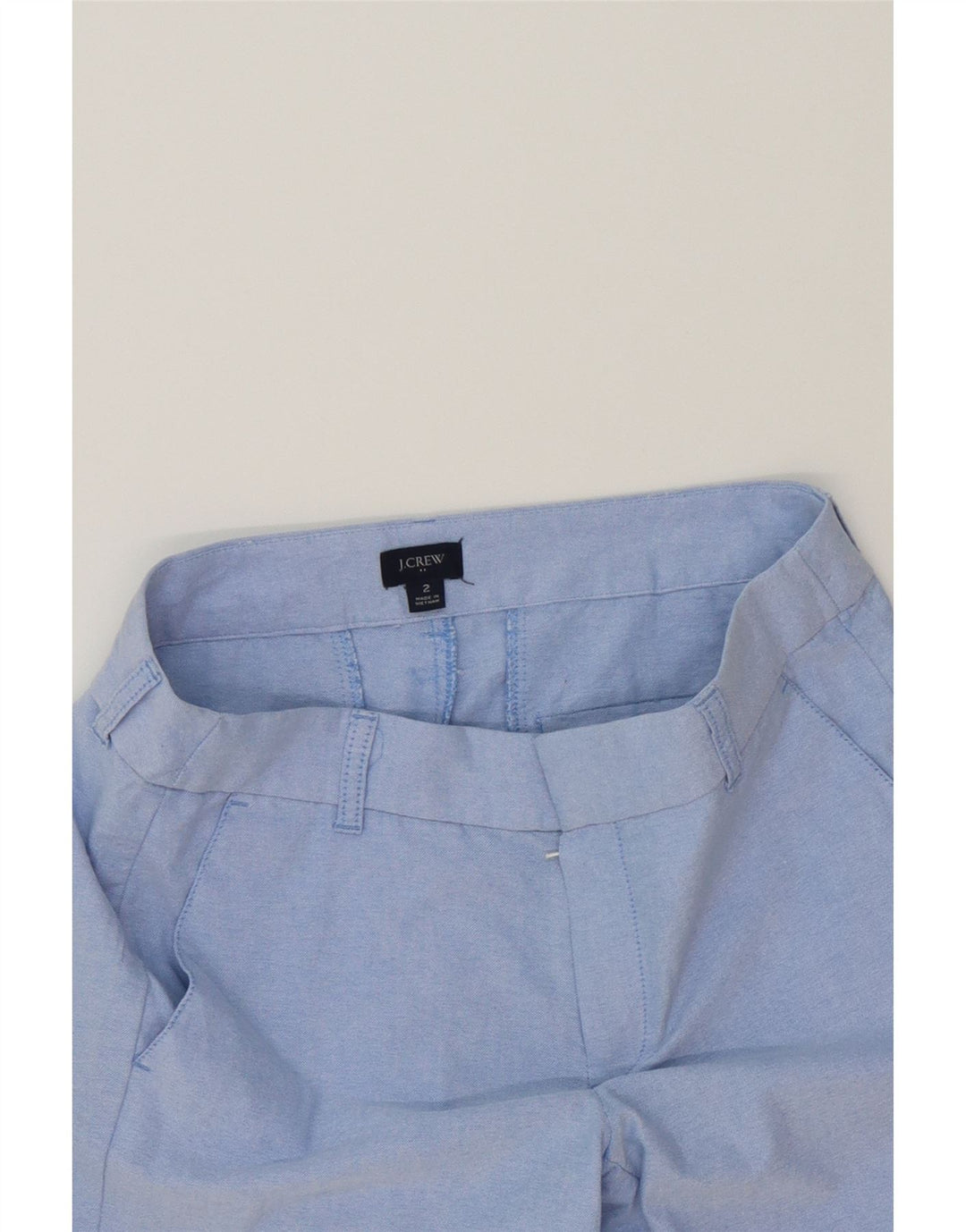 J. CREW Womens Chino Shorts US 2 XS W32 Blue Cotton Vintage J. Crew and Second-Hand J. Crew from Messina Hembry 