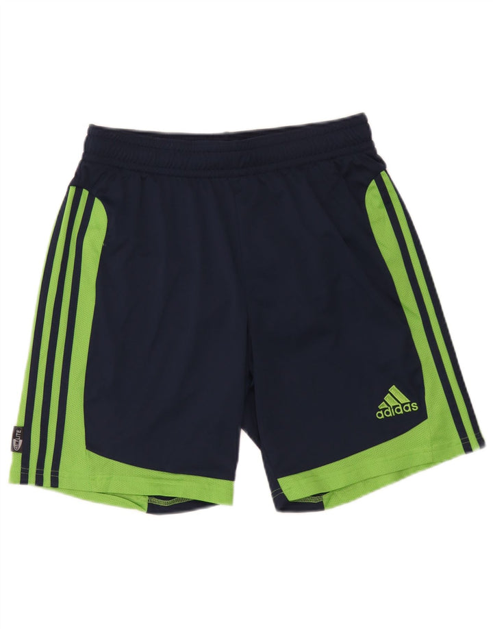 Pantaloncini sportivi Adidas Clima 365 da uomo, poliestere color block medio blu navy