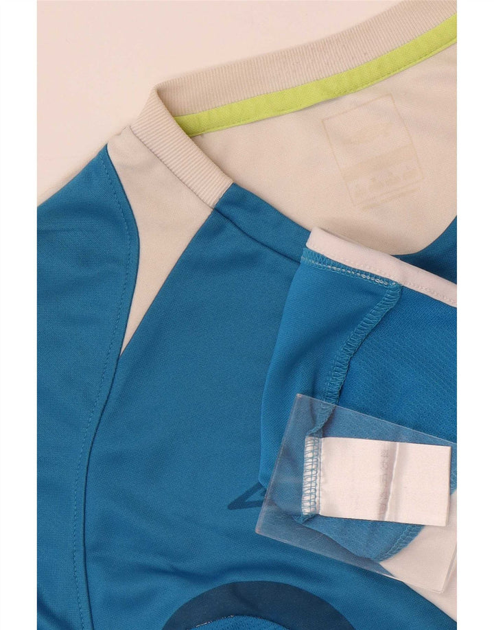 Umbro Mens T-Shirt Top Medium Blue Colourblock Polyester