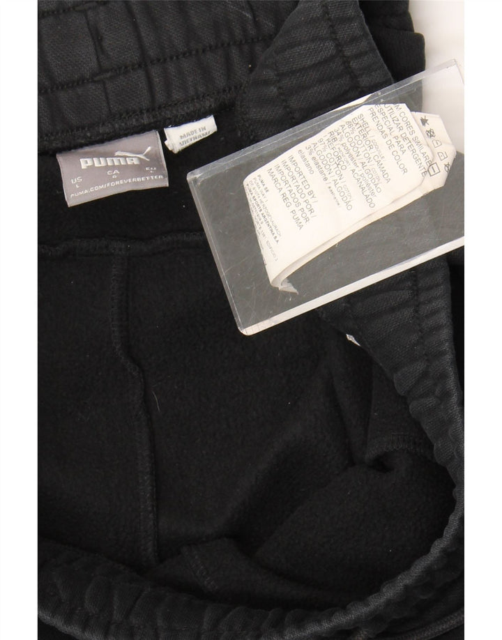 Pantaloni da tuta da uomo Puma Joggers grandi in cotone nero