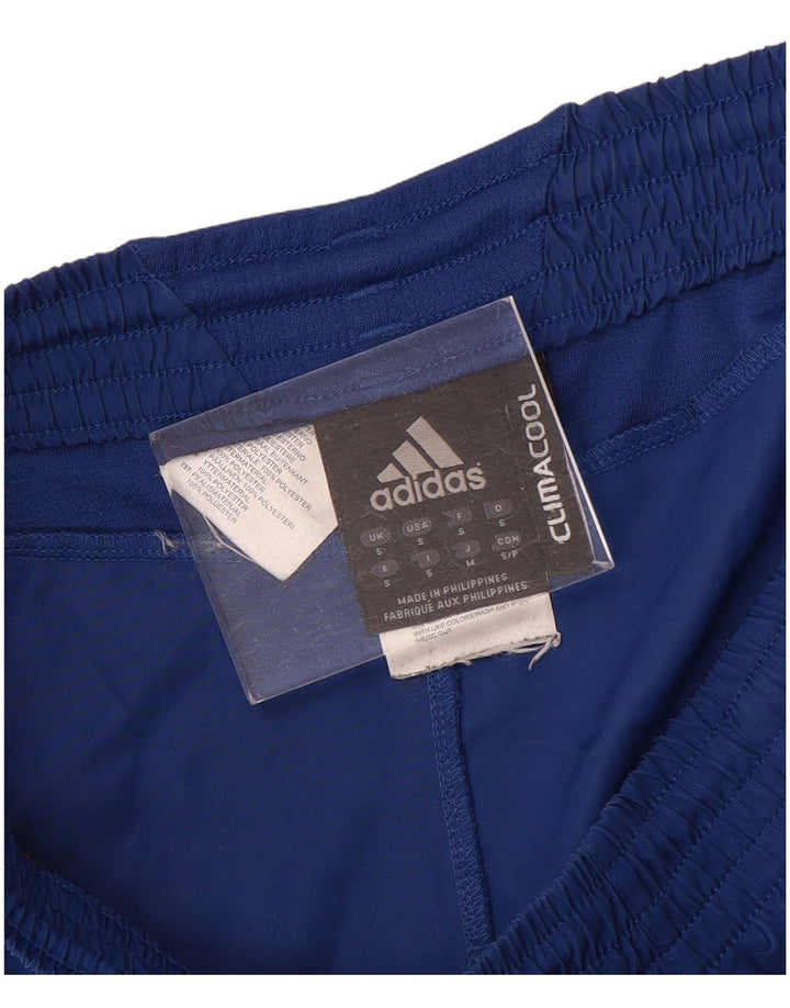 Pantaloncini sportivi Adidas Climacool da uomo piccoli in poliestere blu