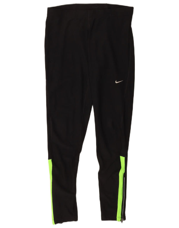 Leggings Nike Dri Fit da donna XL neri a blocchi di colore sportivi
