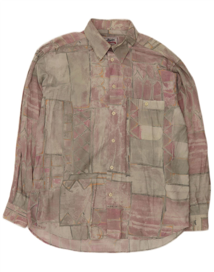 Camicia Uomo Leader Large Patchwork Multicolor In Viscosa