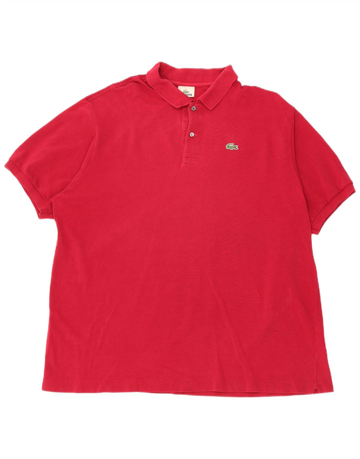 Polo da uomo LACOSTE taglia 8 3XL cotone rosso