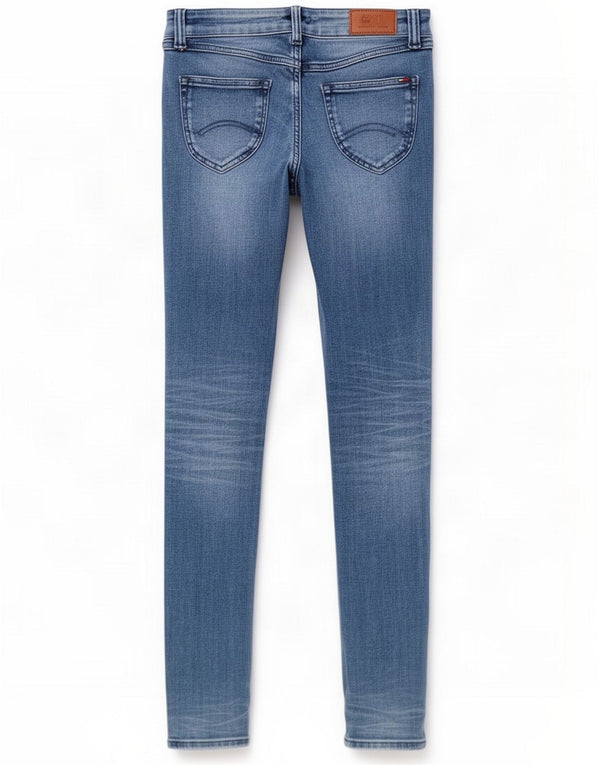 Tommy Hilfiger Womens Low Waist Skinny Jeans W26 L30 Blue Cotton