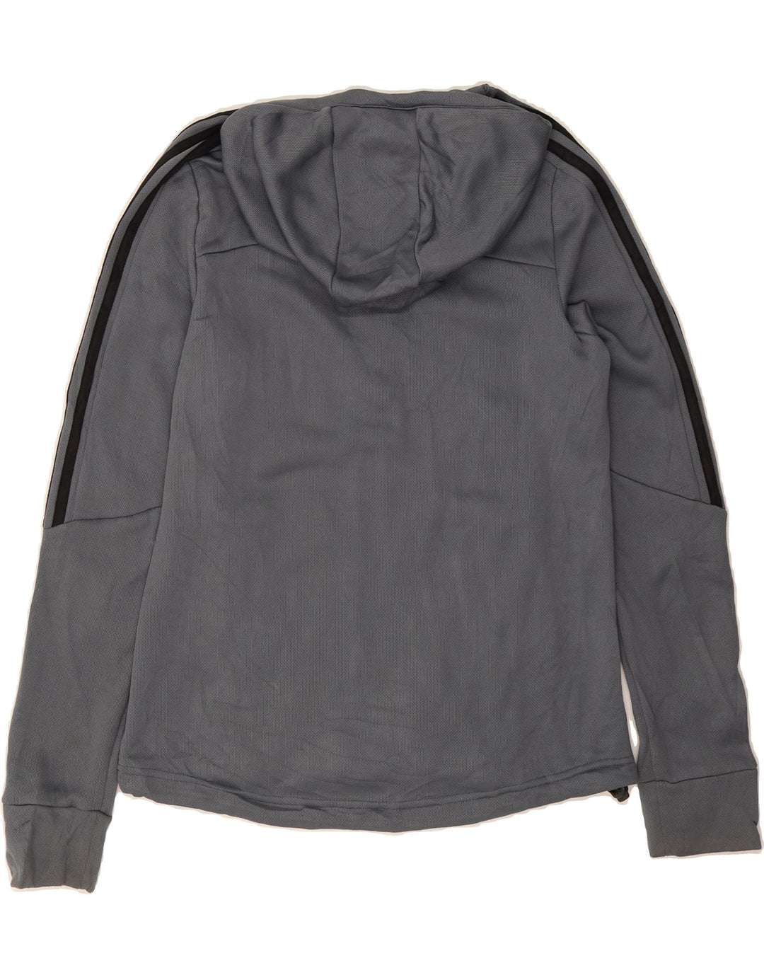 ADIDAS Mens Climawarm Graphic Zip Hoodie Sweater Medium Grey Polyester Vintage Adidas and Second-Hand Adidas from Messina Hembry 