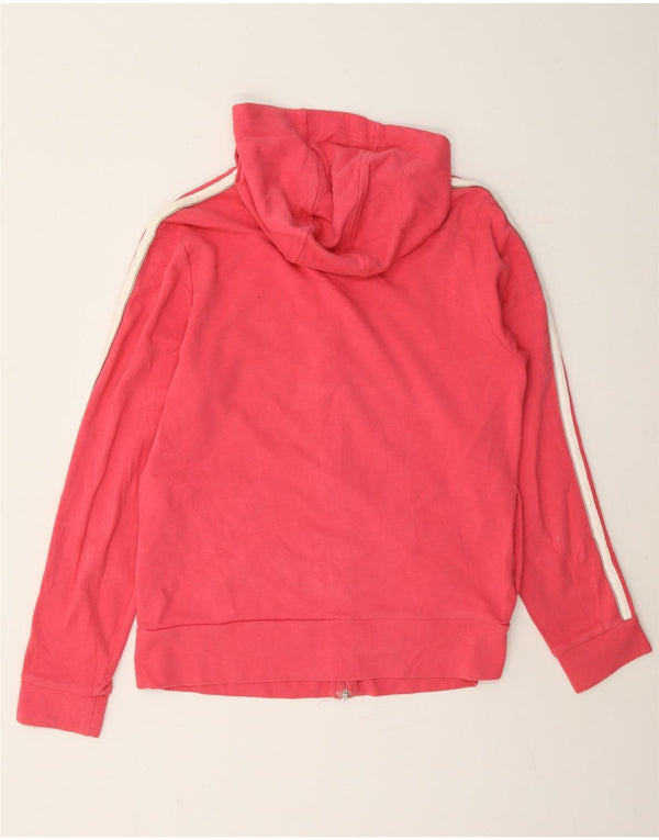 Felpa con cappuccio e zip da donna Adidas UK 18 XL cotone rosa