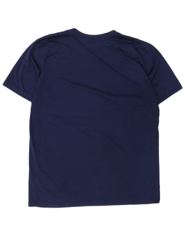 T-shirt grafica Nike Dri Fit da uomo, taglia grande, blu navy