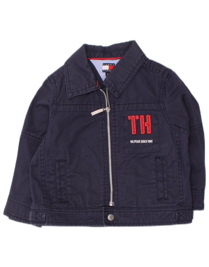 Giubbotto bomber grafico da bambino Tommy Hilfiger per neonati 18-24 mesi blu navy