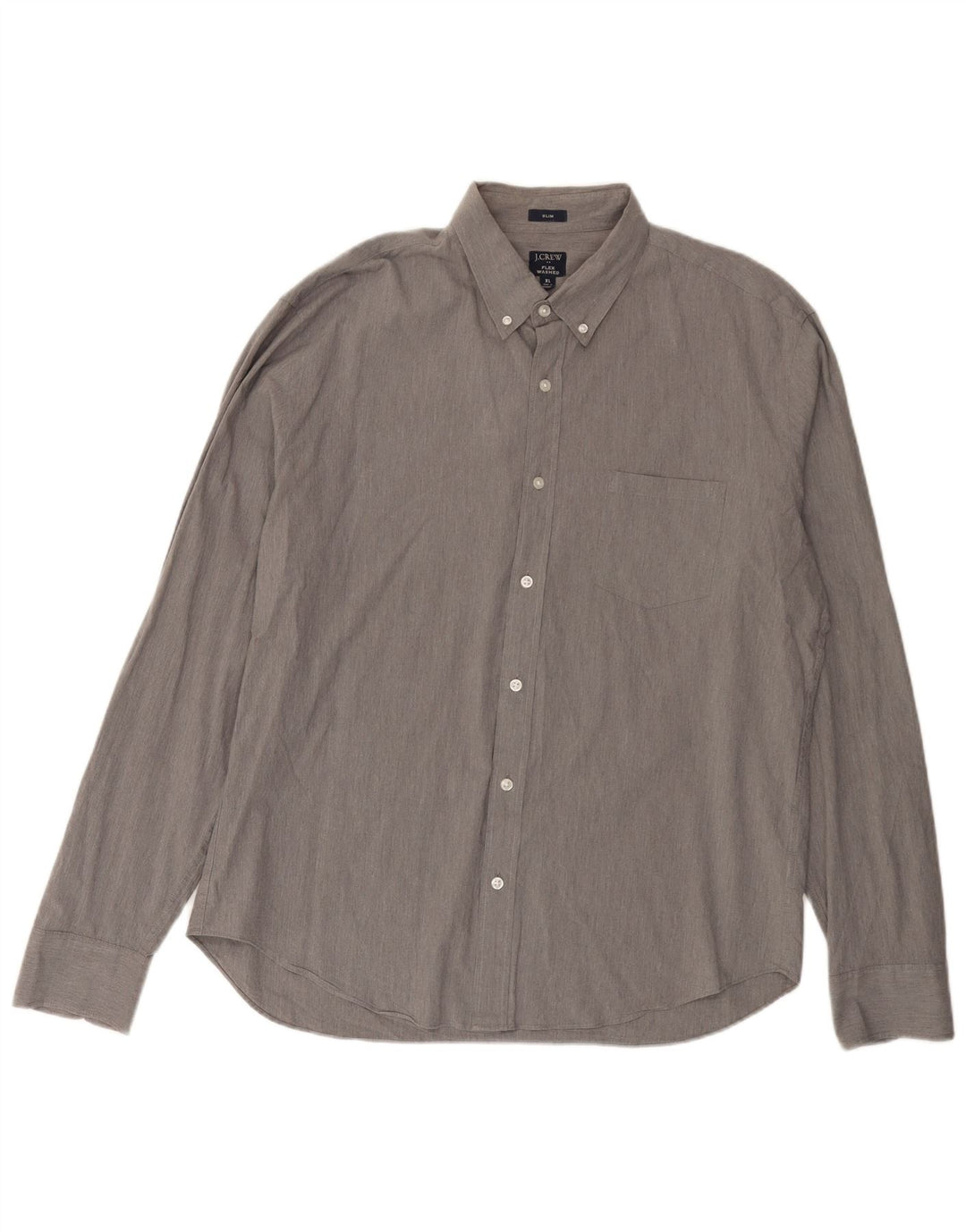 Camicia slim da uomo J. CREW XL in cotone grigio