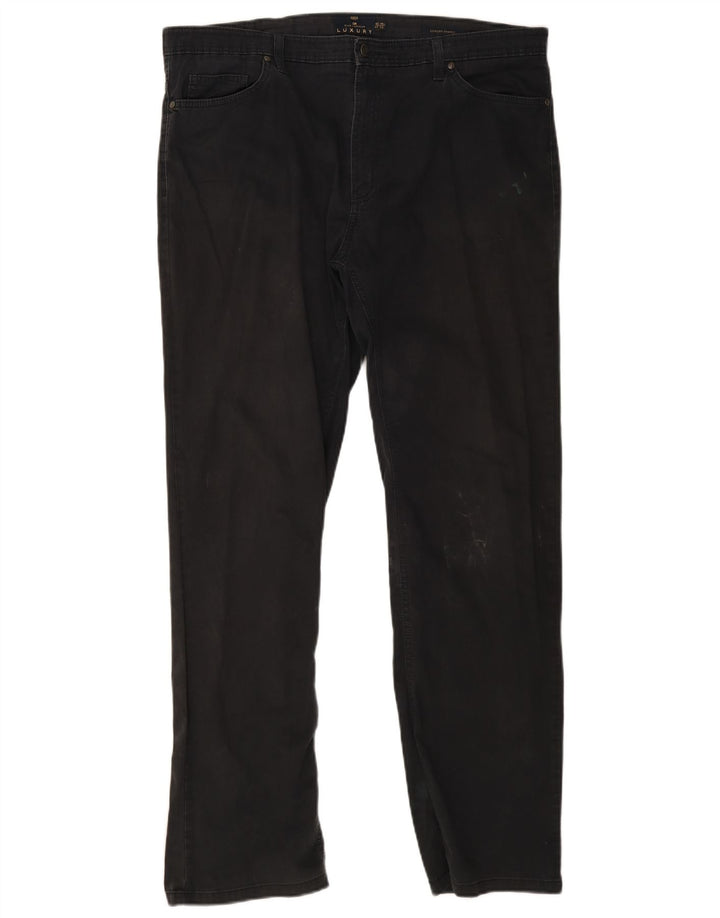 Pantaloni casual dritti Marks & Spencer da uomo blu Harbour W40 L33 Navy