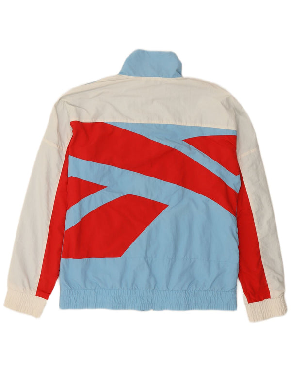 Giacca da ginnastica da uomo Reebok Small in nylon color block blu