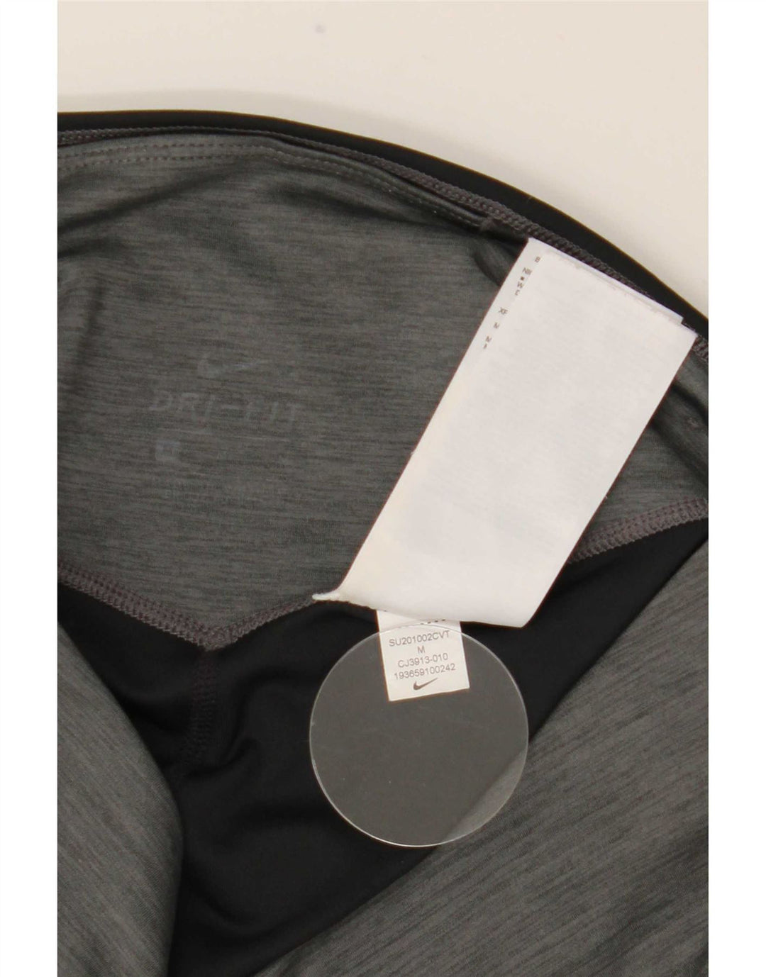 Leggings Nike Dri Fit da donna UK 12 Poliestere color block grigio medio