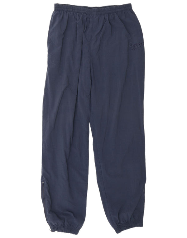 REEBOK Pantaloni da tuta da uomo Joggers Large Blu Navy Poliammide