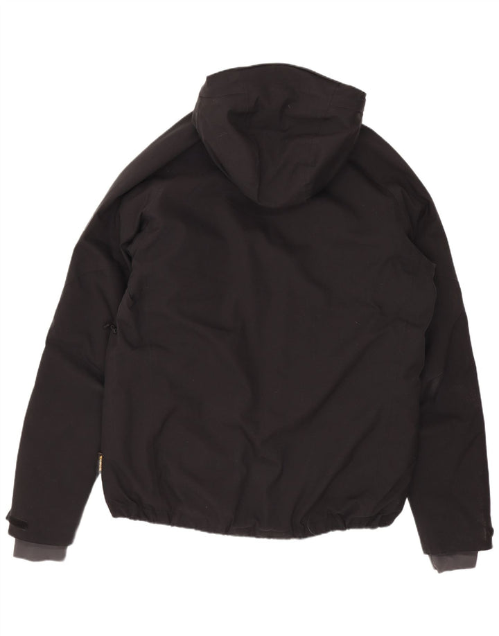Giacca imbottita con cappuccio da uomo Jack Wolfskin UK 40 grande poliestere nero