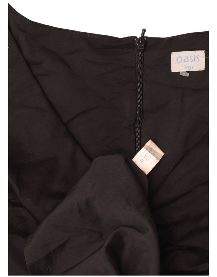 Abito tubino da donna Oasis UK 12 cotone nero medio