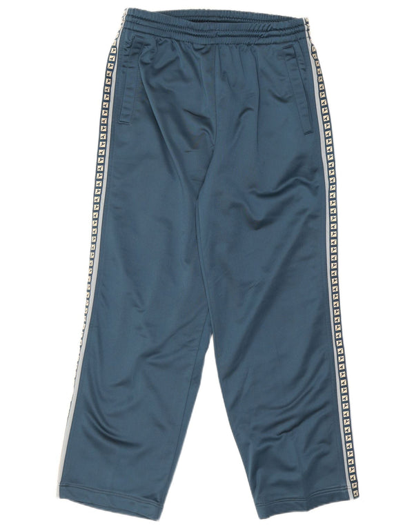 Pantaloni da tuta grafica da uomo Adidas UK 38 medio poliestere blu navy