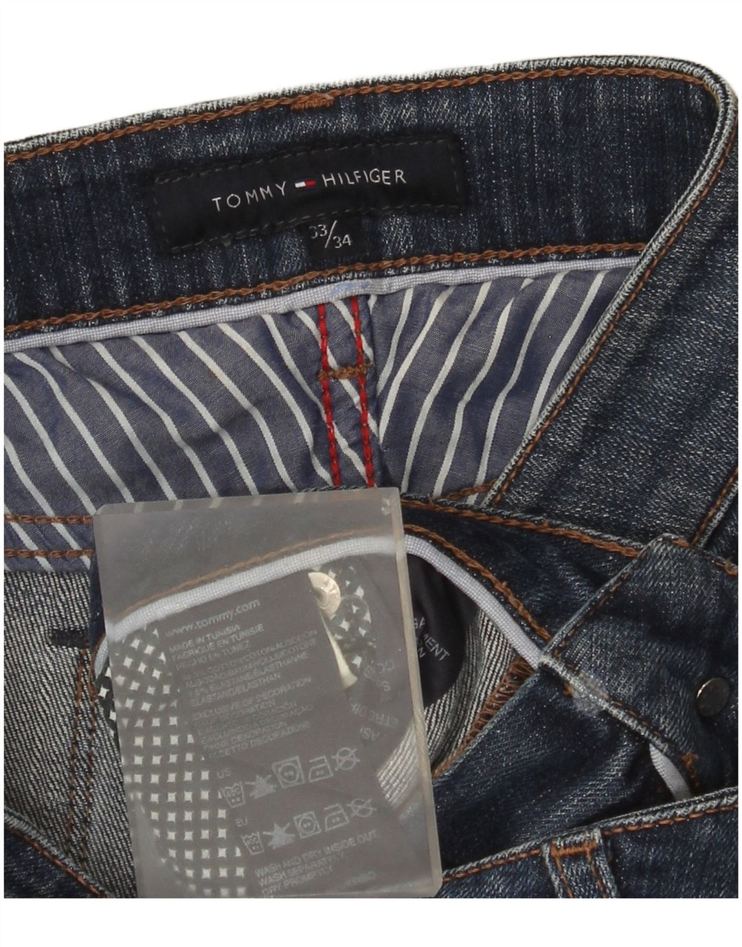 Jeans bootcut da donna Tommy Hilfiger W33 L34 cotone blu