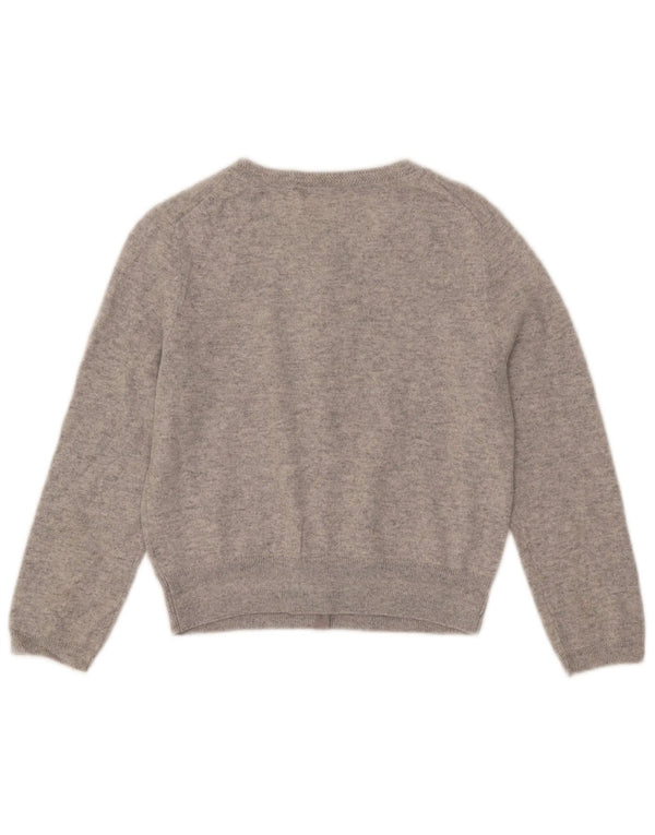 Maglione cardigan per ragazze Boden 7-8 anni piccolo in cashmere grigio