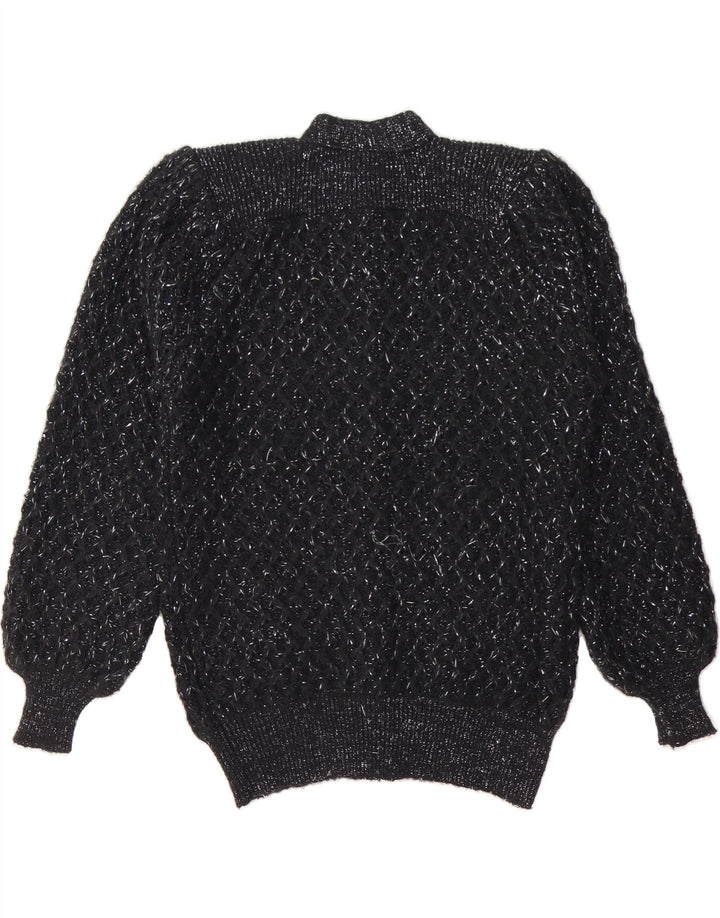 YOUR SIXTH SENSE Womens Oversized Cardigan Sweater EU 40/42 Medium Black Vintage Your Sixth Sense and Second-Hand Your Sixth Sense from Messina Hembry 