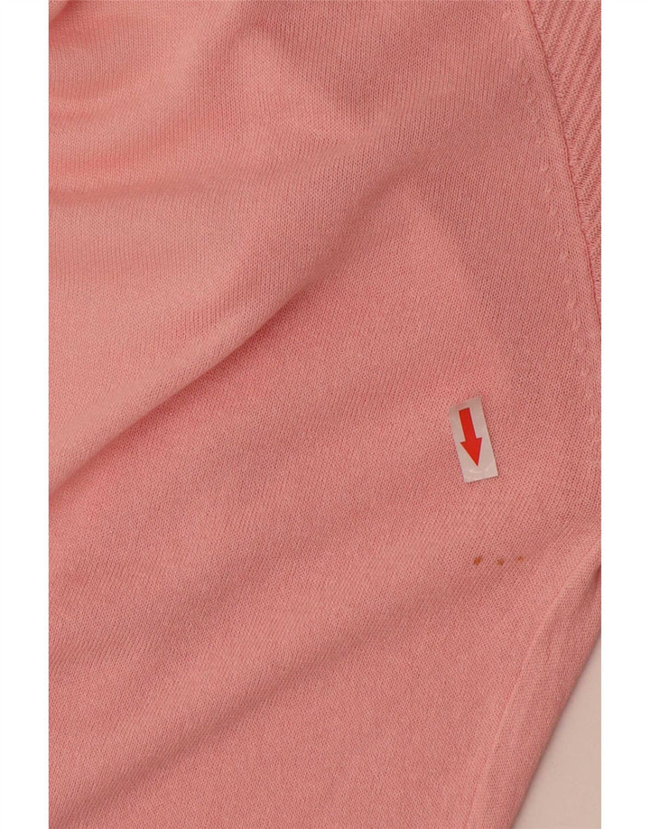 Maglione cardigan con maniche a 3/4 da donna Massimo Dutti UK 14 Rosa medio