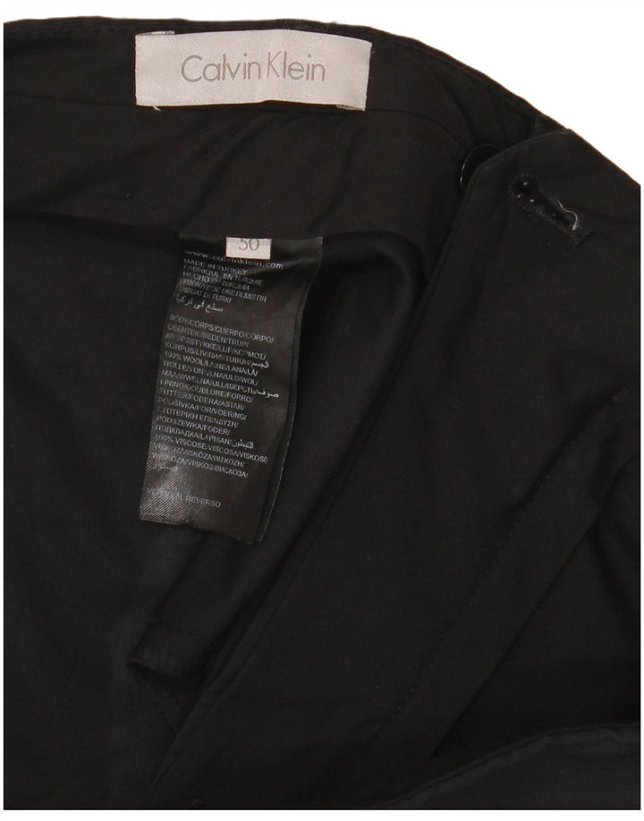 Abito da uomo Calvin Klein a 2 bottoni in 2 pezzi IT 50 Large W34 L33 Lana nera