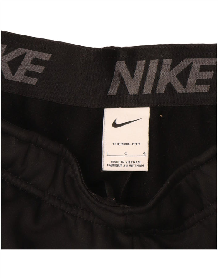 NIKE Pantaloni da tuta Therma-Fit da uomo Joggers Large Nero Poliestere