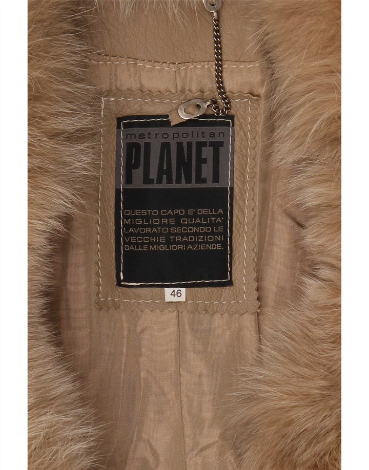 Cappotto in Pelle da Donna Planet IT 46 Large Beige