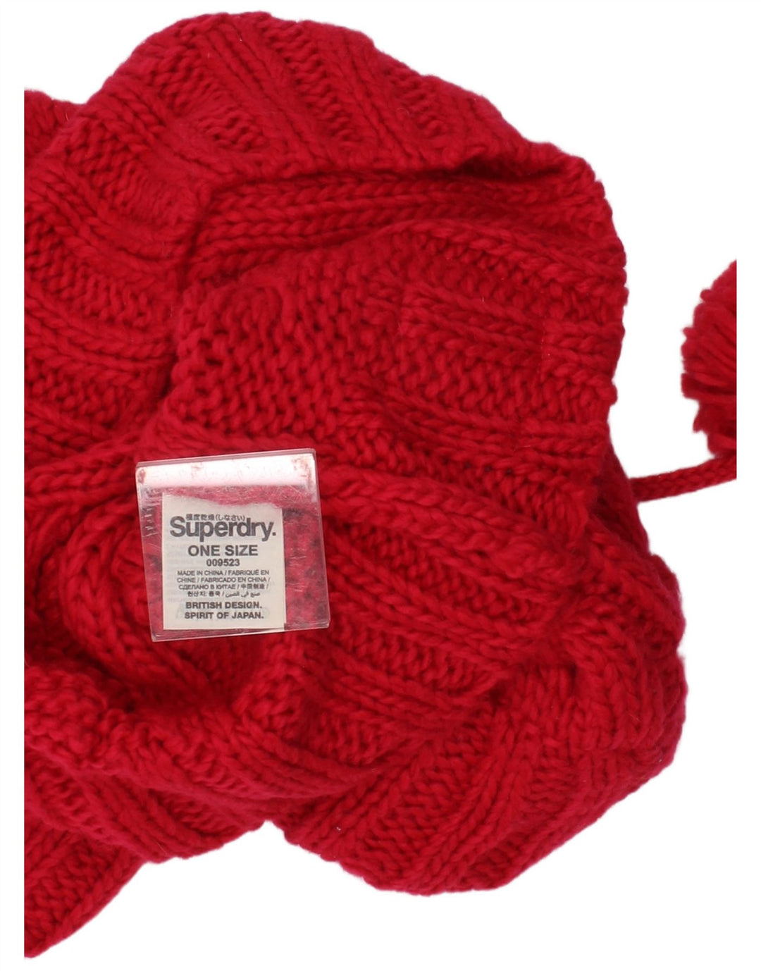 Sciarpa Snood da donna in maglia Superdry, taglia unica, in acrilico rosa invernale