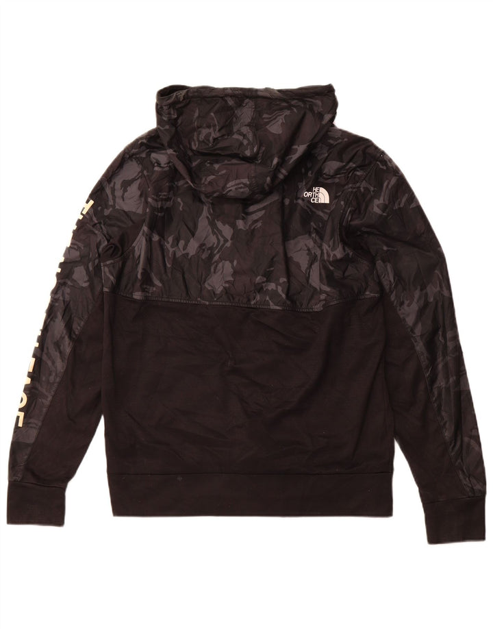 THE NORTH FACE Felpa con cappuccio con zip grafica da uomo piccola sportiva nera