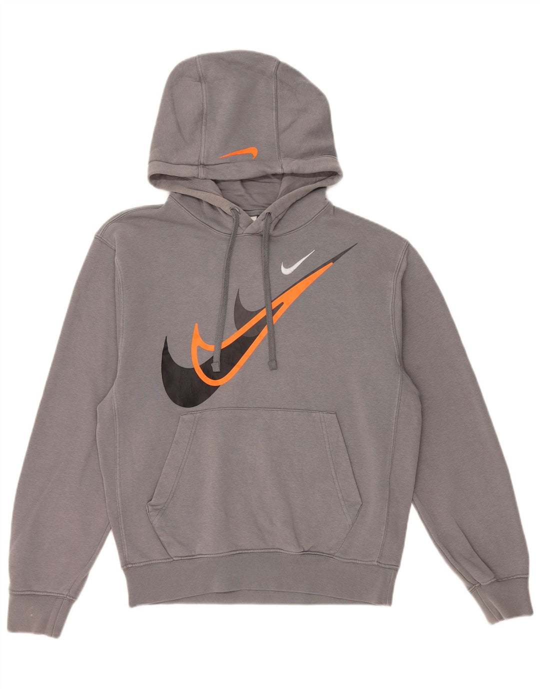Felpa con cappuccio grafica Nike da uomo XS in cotone grigio
