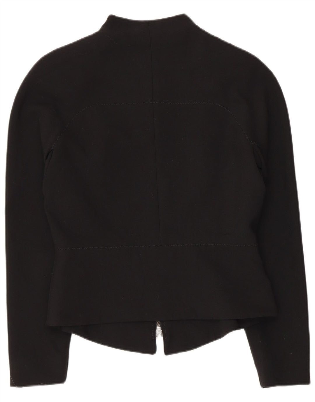 Giacca blazer da donna VINTAGE UK 10 piccola in poliestere nero