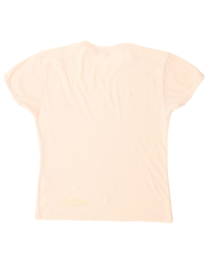 T-shirt Reebok da donna Top UK 12 Medium Bianco Poliestere