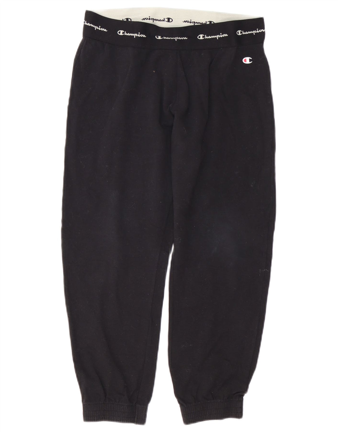 CHAMPION Pantaloni da tuta con grafica da donna Joggers UK 14 Medium Nero