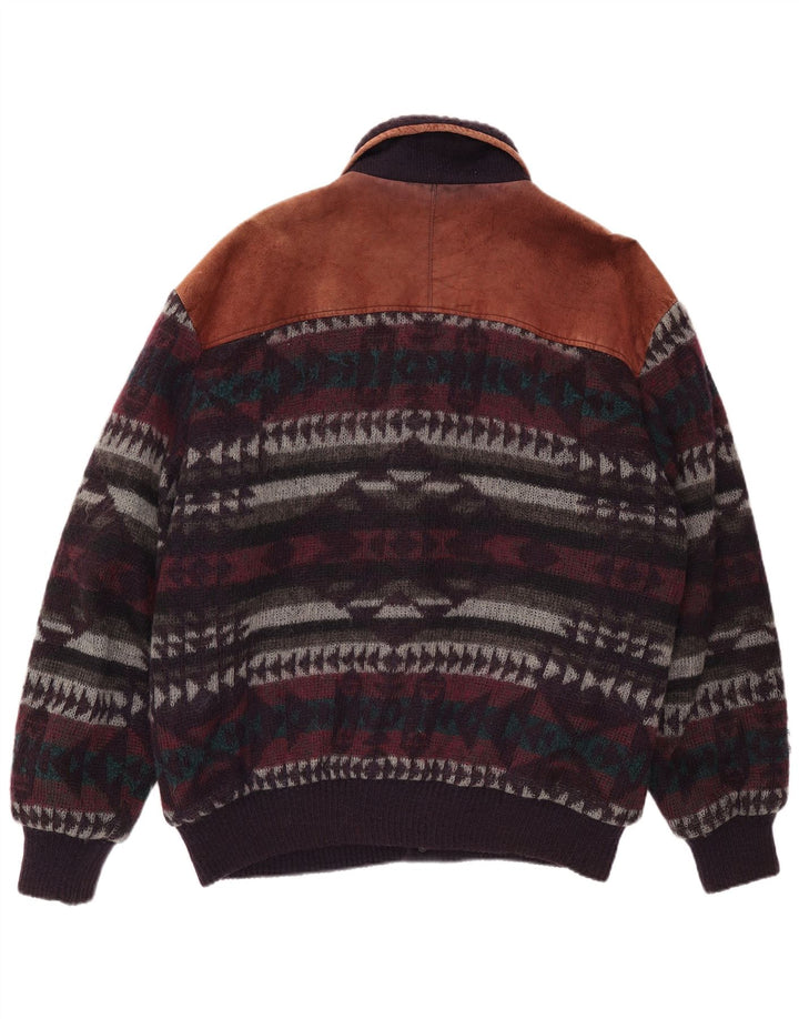 Giubbotto bomber in maglia da uomo C&A Fair Isle medio multicolore