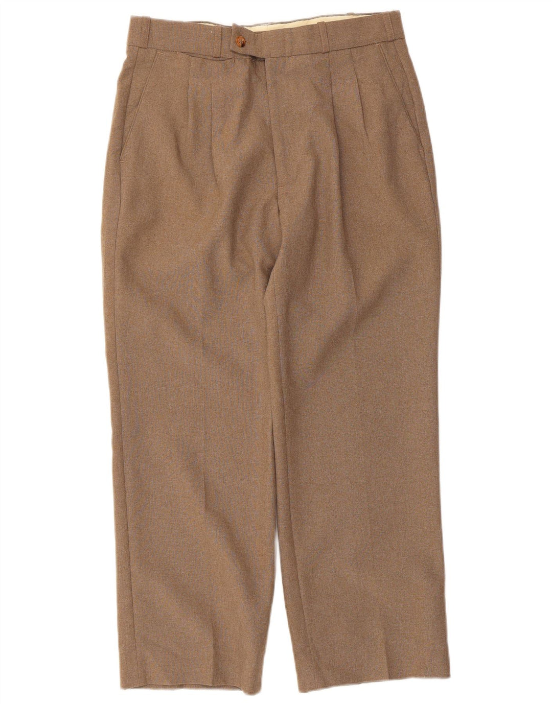 Pantaloni da abito dritti con pedge da donna Farah W32 L26 Poliestere beige