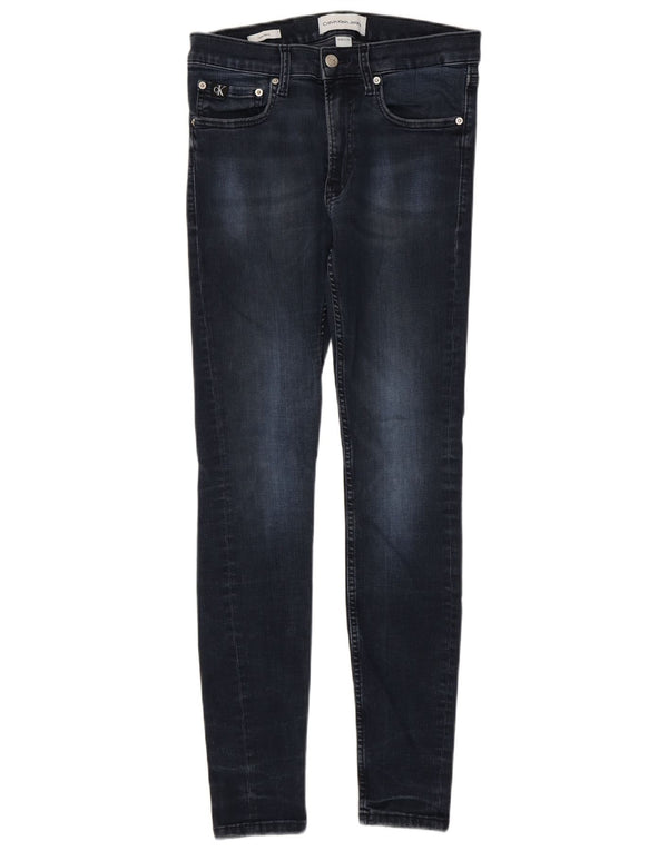 Jeans super skinny da donna Calvin Klein W30 L32 cotone blu navy