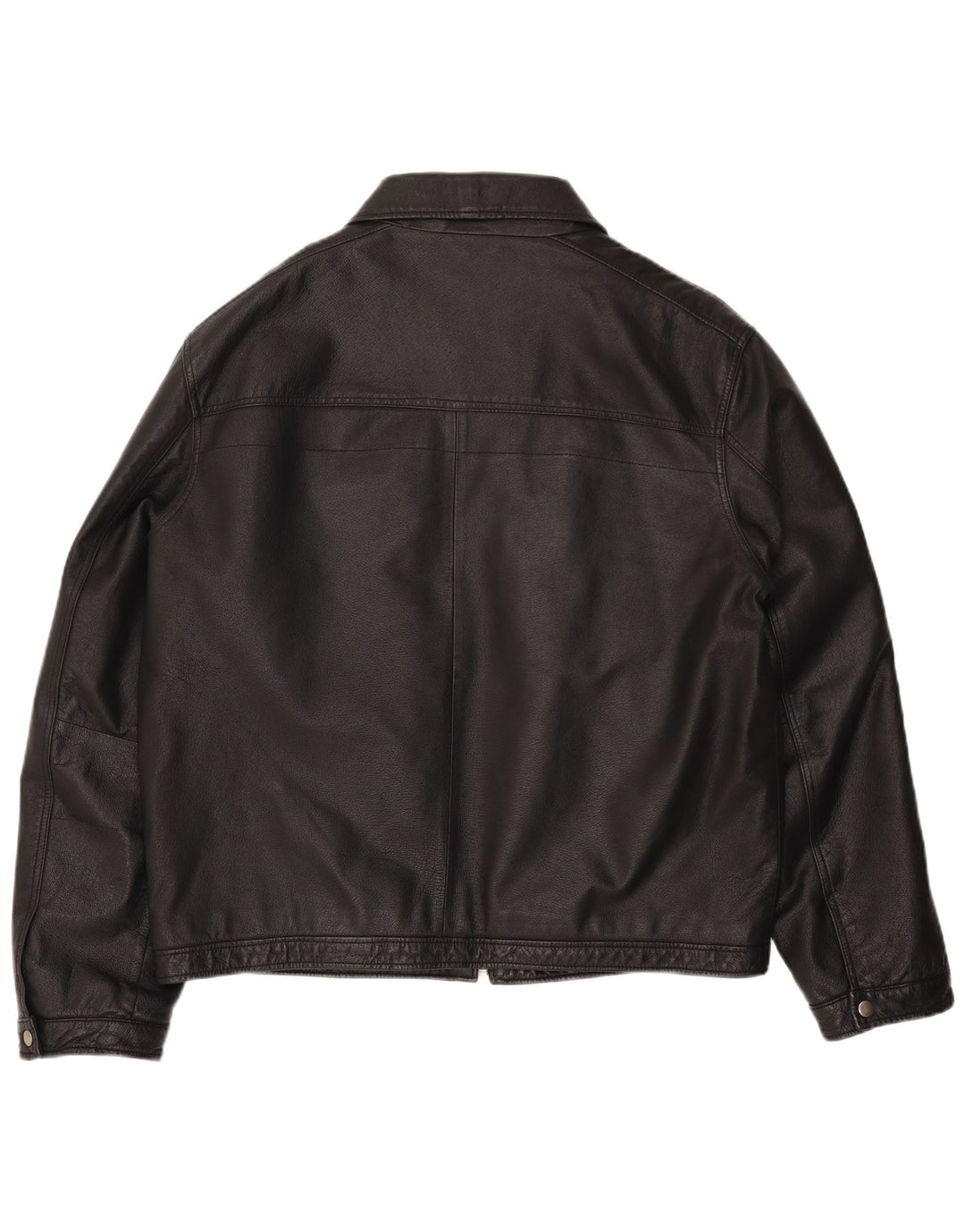 ANGELO LITRICO Giacca in pelle da uomo UK 42 XL Pelle nera