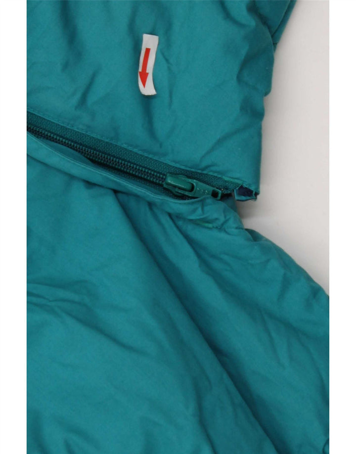 Giacca imbottita da uomo vintage UK 42 XL Poliestere color block blu