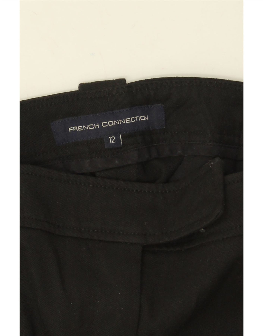 Pantaloni da abito dritti da donna French Connection UK 12 medi W32 L32 neri