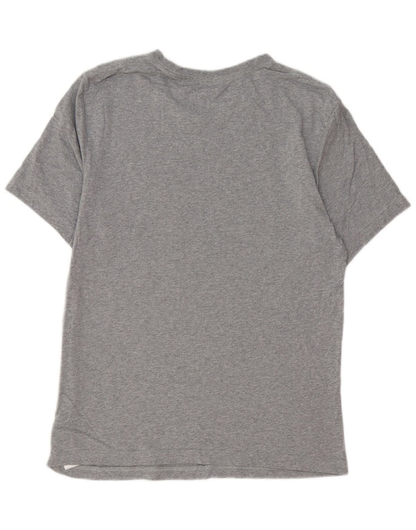 T-shirt da uomo DKNY Top grande in cotone grigio