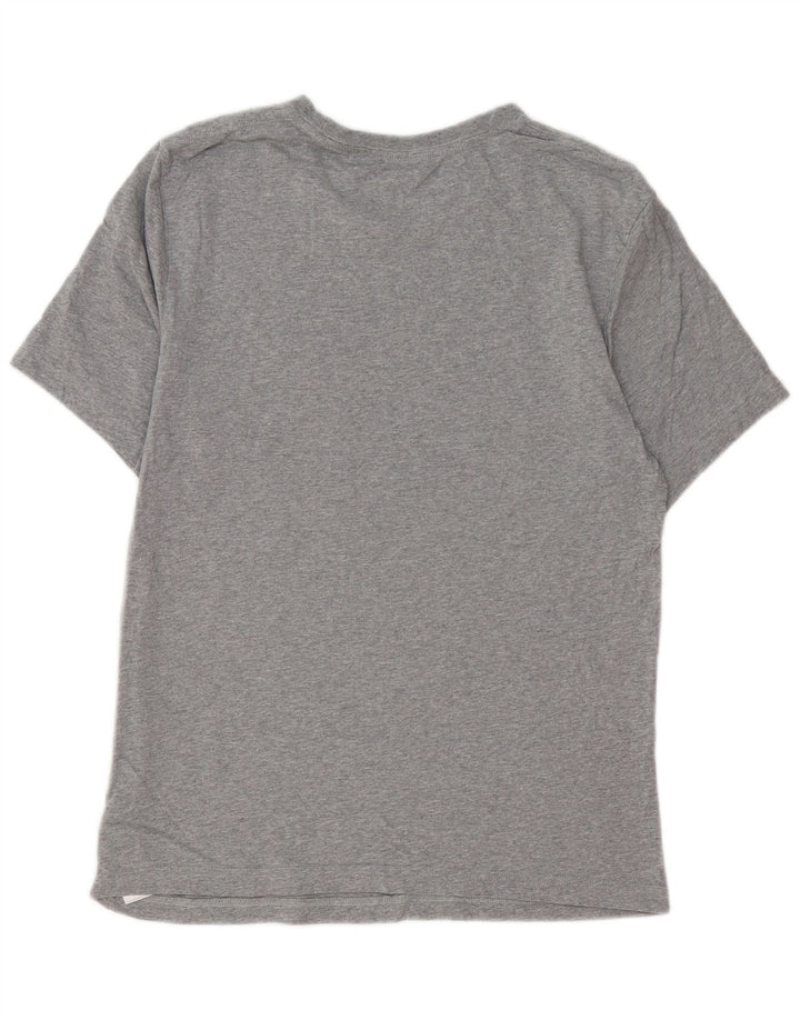 T-shirt da uomo DKNY Top grande in cotone grigio