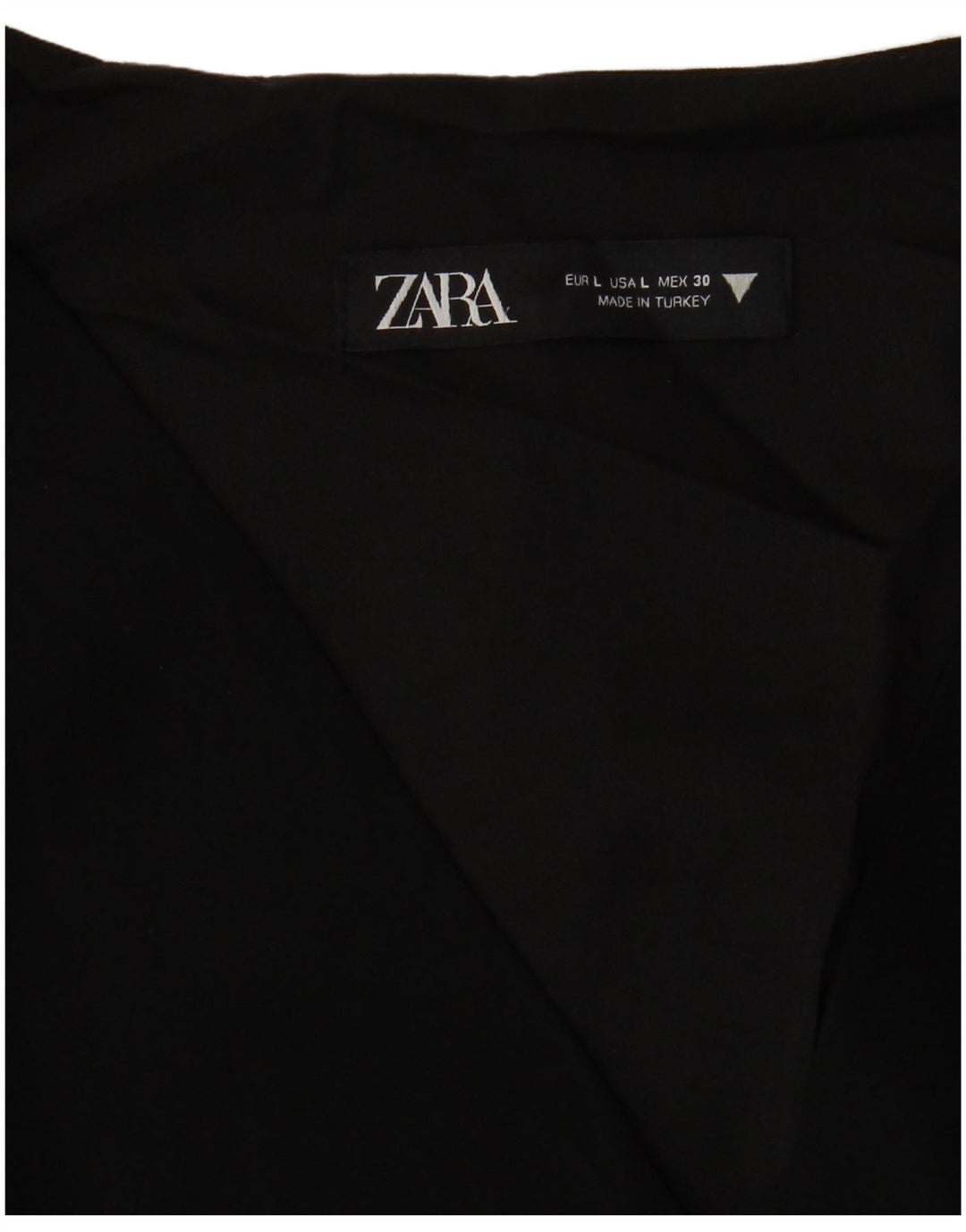 Abito a trapezio da donna Zara UK 16 grande nero