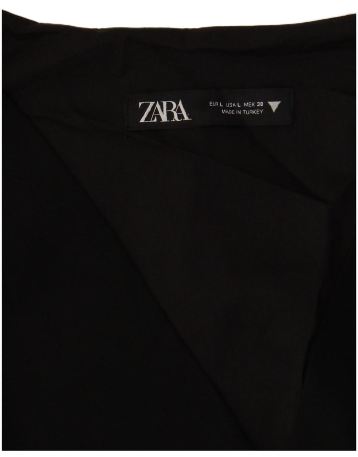 Abito a trapezio da donna Zara UK 16 grande nero