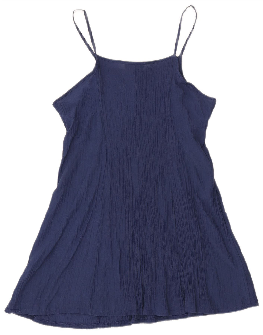 Abito sottoveste da donna VINTAGE UK 14 Large in viscosa blu navy