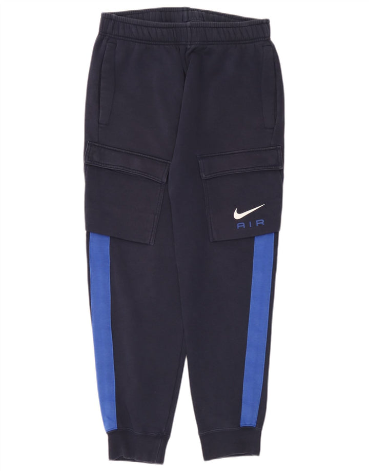Pantaloni da tuta con grafica Nike da uomo, pantaloni da jogging, color block medio blu navy