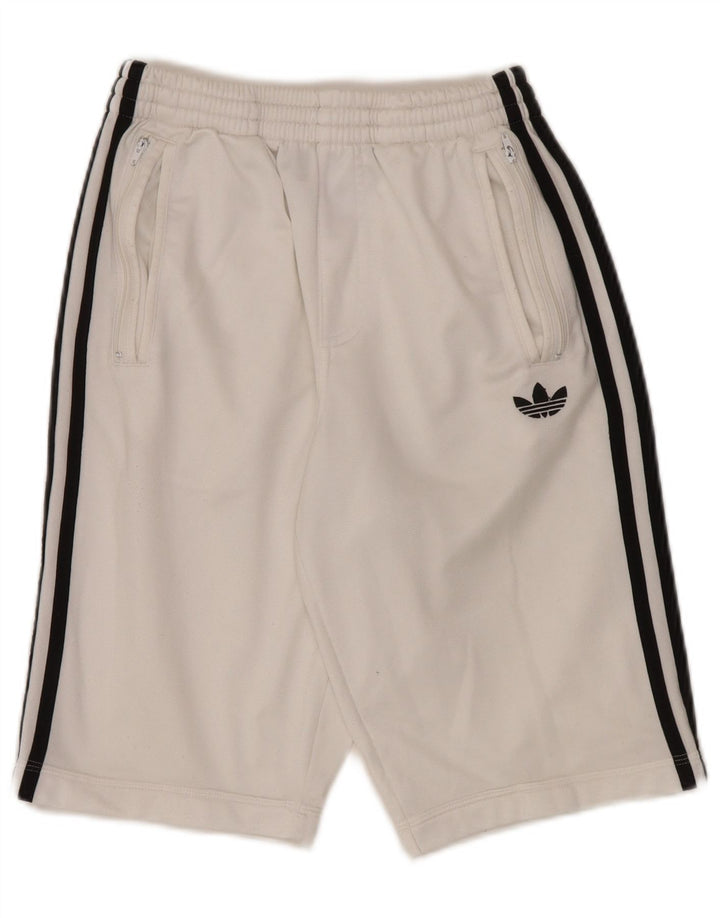 Pantaloncini sportivi da uomo ADIDAS XS poliestere bianco